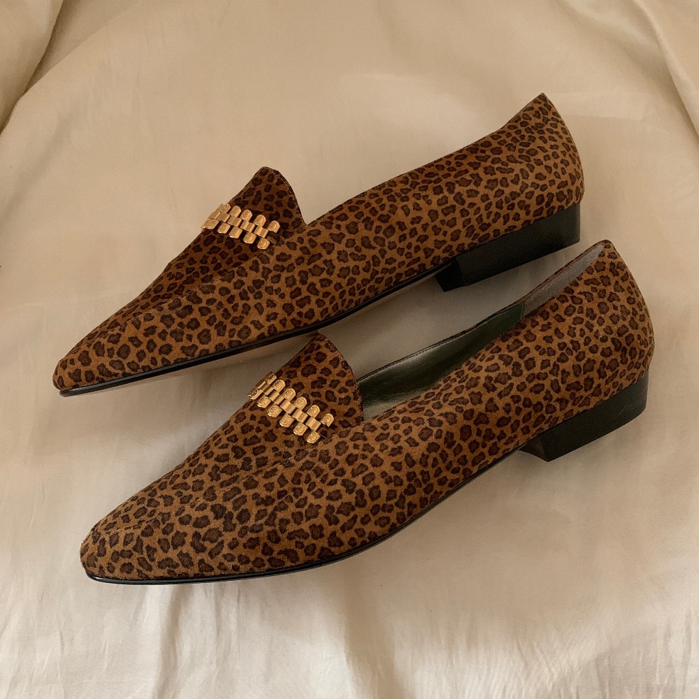 Vaneli Leopard Print Loafer-VINTAGE & NEVER WORN